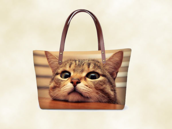 sac femme chaton 3D